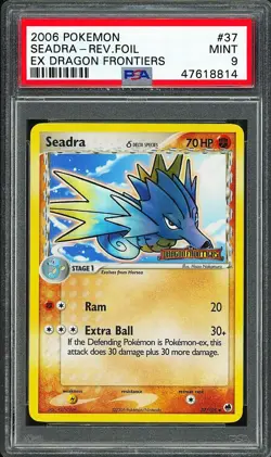 PSA 9 - 2006 POKEMON EX DRAGON FRONTIERS - SEADRA REVERSE FOIL - #37 - Image 1