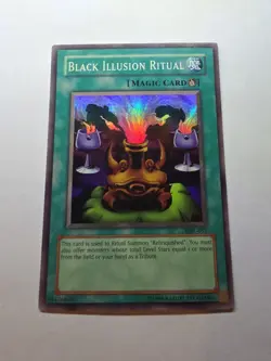 Black Illusion Ritual MRL-051 Yugioh TCG Super Rare LP - Image 1