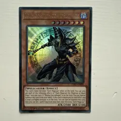 Dark Magician the Magician of Black Magic INFO-EN006 Ultra Rare NM 1st Yugioh - Image 1