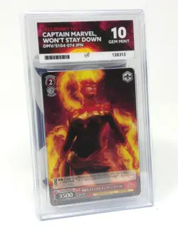 Weiss Schwarz Disney 100 TCG Captain Marvel DMV/S104-074C Ace Gem Mint 10 - Image 1