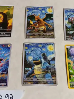 6 Pokemon x Van Gogh Black Star Promo ACG Art Card - READ DESCRIPTION - Image 3