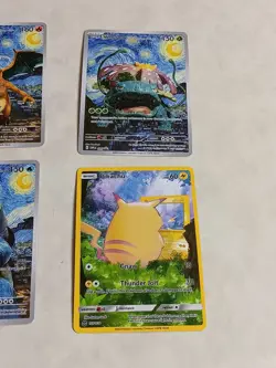 6 Pokemon x Van Gogh Black Star Promo ACG Art Card - READ DESCRIPTION - Image 4