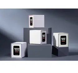 Mage Tech White/Purple Card Deck Box for MTG Commander - Image 2