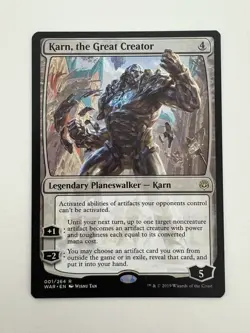 Karn the Great Creator MTG Magic the Gathering Card NM Near Mint WAR - Image 1
