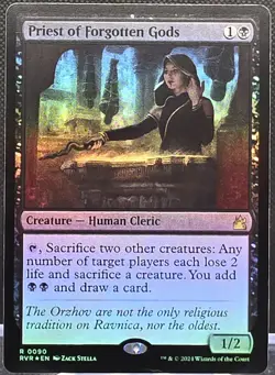 Priest of Forgotten Gods #90 Ravnica Remastered Foil Rare - Image 1
