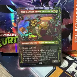 Raph & Mikey, Troublemakers Showcase Foil 0250 - TMNT - MTG - Ships now! - Image 1