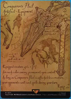 Conqueror's Flail (Secret Lair Promo) FOIL NM MTG MAGIC CARD (510471) ABUGames - Image 1