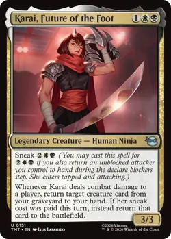 MtG Karai, Future of the Foot U 0151 Teenage Mutant Ninja Turtles Uncommon Foil - Image 1