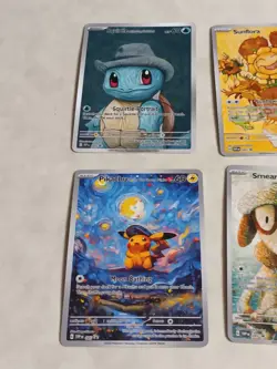 6 Pokemon x Van Gogh Black Star Promo ACG Art Card - read description - Image 2