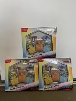 ⭐FREE SHIP⭐ 3x Pokemon TCG Prismatic Evolutions Poster Collection SEALED ✅ - Image 1