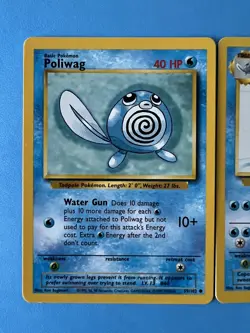 Poliwag #59/102 + Poliwhirl #38/102 - Base Set Pokemon Cards - Image 2