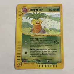 Pokemon TCG: Exeggutor - H10/H32 Aquapolis Holo Rare - MP - Image 3
