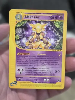 Alakazam 33/165 E-Reader Expedition E Series Pokemon LP-EXC - Image 1