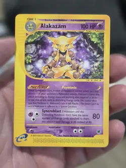 Alakazam 33/165 E-Reader Expedition E Series Pokemon LP-EXC - Image 3