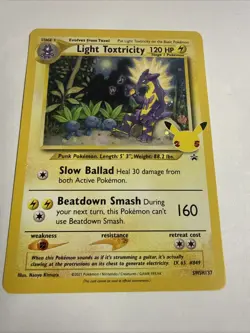 Light Toxtricity SWSH137 Holo Black Star Promo Celebrations Pokemon TCG NM - Image 2