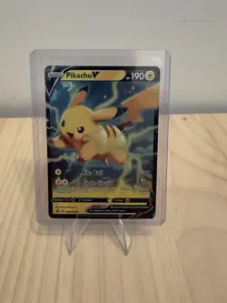Pokemon TCG Pikachu V Sword & Shield SWSH063 Holo Promo Card NM/ M Condition - Image 1