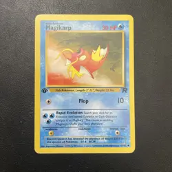 Pokemon TCG Magikarp Card 47/82 1st Edition - Image 1