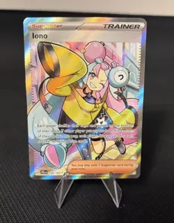 Pokemon TCG Iono Full Art 254/193 Paldea Evolved NM Card - Image 1