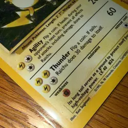 Pokemon TCG Card Raichu Base Set Holo Rare Card 14/102 HP - Image 4