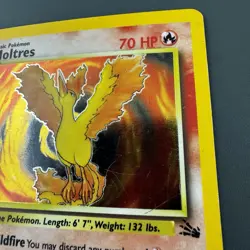 Pokemon Moltres 70HP Fossil 12/62 Holo Rare Basic Card Unlimited - Image 4