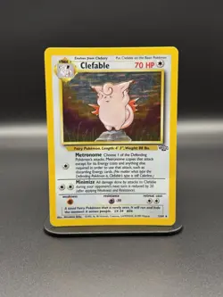Clefable 01/64 Jungle Holo (HP) Vintage Pokemon Cards - Image 1