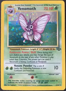 Venomoth 13/64 Jungle Holo - Pokemon Card - Image 1