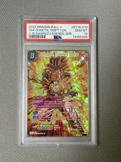Son Goku - Dragon Ball Super Card SS4 Gogeta INDTB.MHT #BT18-019 SPR EN PSA 10 - Image 1
