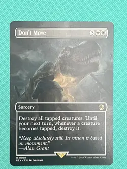 Magic: The Gathering Don't Move Borderless Rare Sorcery White 1 2023 MTG Reg NM - Image 1