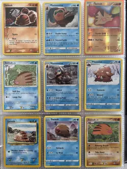 Pokemon Card Species Set Lot - 9x Unique Cards / Swinub Family - Image 1