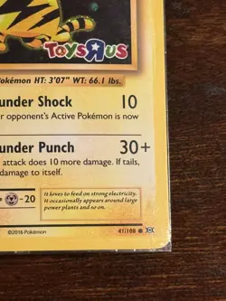 Electabuzz 41/108 Toys R Us Stamped Promo - Pokemon Evolutions Card (SEALED) - Image 4