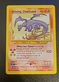 Shining Charizard - 107/105 - Pokemon Neo Destiny Unlimited Holo Rare WOTC MP - Image 1