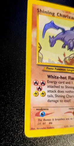 Shining Charizard - 107/105 - Pokemon Neo Destiny Unlimited Holo Rare WOTC MP - Image 4