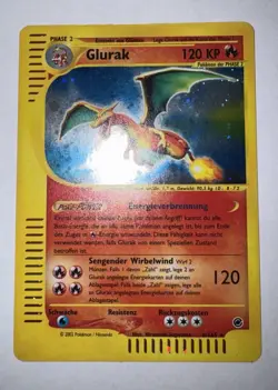 Glurak 6/165 Expedition Regular Holo Deutsch - Charizard Shiny Pokemon Karten - Image 2