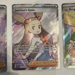 Pokemon TCG Lot of 3 Trainer Erika Jasmine Lt. Sur… - Image 3