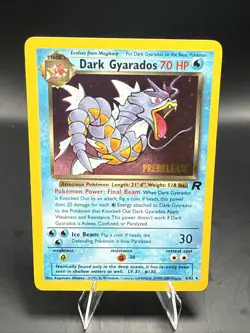 Pokemon Vintage Dark Gyarados 8/82 Holo Team Rocket Prerelease Promo WOTC AW - Image 1