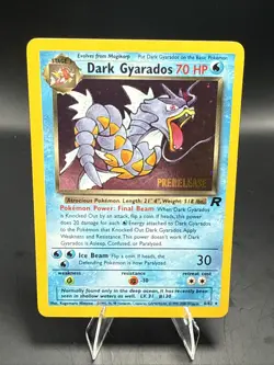 Pokemon Vintage Dark Gyarados 8/82 Holo Team Rocket Prerelease Promo WOTC AW - Image 2