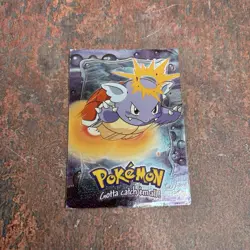 Wartortle #08 - Topps E8 Of 12 Black Logo - Texture Holo Pokemon - Image 2