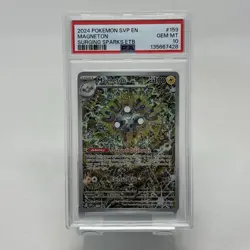Pokemon TCG Magneton SVP 159 Surging Sparks Promo PSA 10 - Image 1