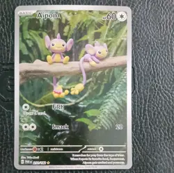 Pokemon 2023 Paradox Rift Aipom 211/182 Illustration Rare 60 HP Basic Regular - Image 1