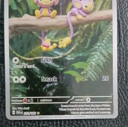 Pokemon 2023 Paradox Rift Aipom 211/182 Illustration Rare 60 HP Basic Regular - Image 3