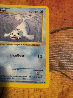 Shadowless Seel Base Set 41/102 | First Print | Vintage Pokemon - Image 2
