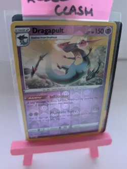 091/192 Dragapult Reverse Holo Rare Rebel Clash Base 2020 Pokemon - Image 1