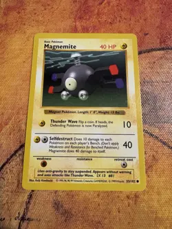 Shadowless Magnemite Base Set 53/102 | WOTC Vintage Pokemon - Image 1
