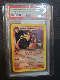 2000 Pokemon Dark Charizard 1st Edition PSA 9 MINT HOLO 4/82 Authenticated - Image 1