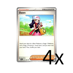 4x Dawn - 087/094 - ME02: Phantasmal Flames Pokemon Playset x4 - Image 1