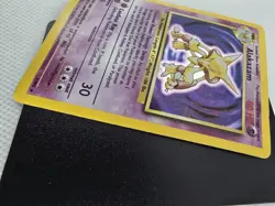 Wizards Alakazam Base Set Holo Rare 1/102 1999 Stage 2 Psychic Pokemon TCG - Image 3