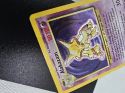Wizards Alakazam Base Set Holo Rare 1/102 1999 Stage 2 Psychic Pokemon TCG - Image 4