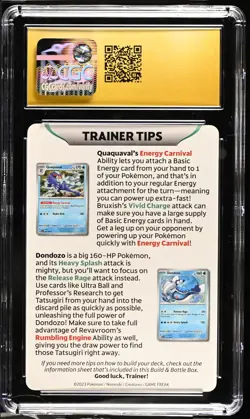 BLACK LABEL CGC 10 Pristine Starter Trio SV Trainer Tips Full Art Insert Pokemon - Image 2