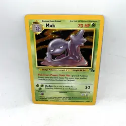 Pokemon TCG Muk Fossil 13/62 Holo Unlimited Holo Rare Pokemon TCG - Image 1