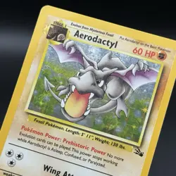 Aerodactyl 1/62 Fossil Holo Rare Vintage Pokemon MP - Image 4